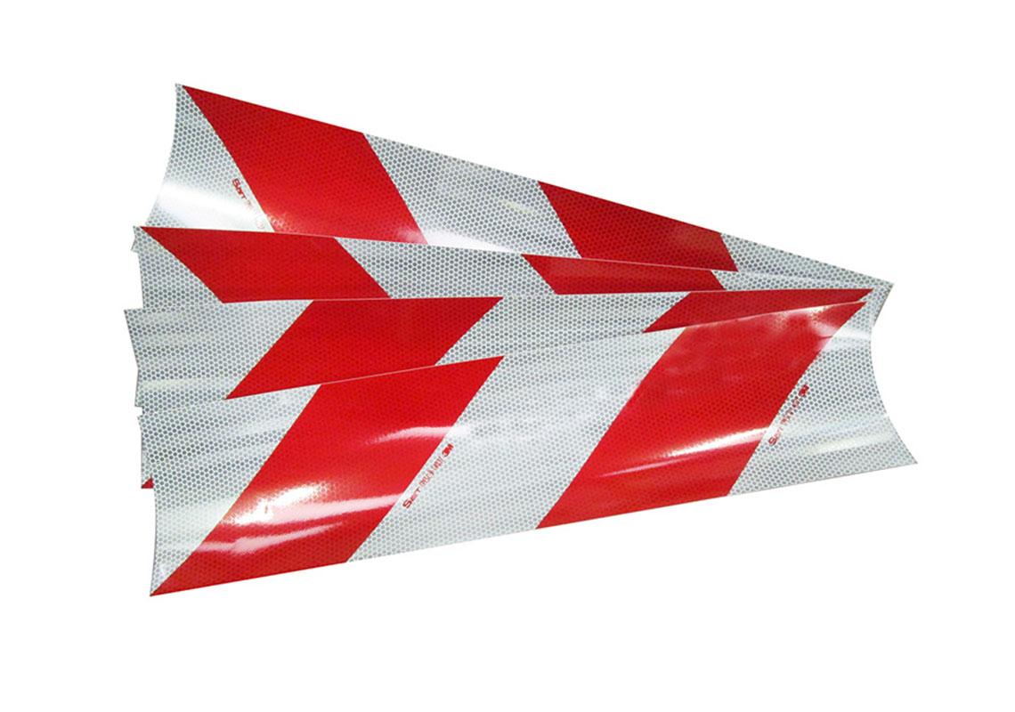 SET 4 ALTERNIERENDE STREIFEN ROT KLASSE B